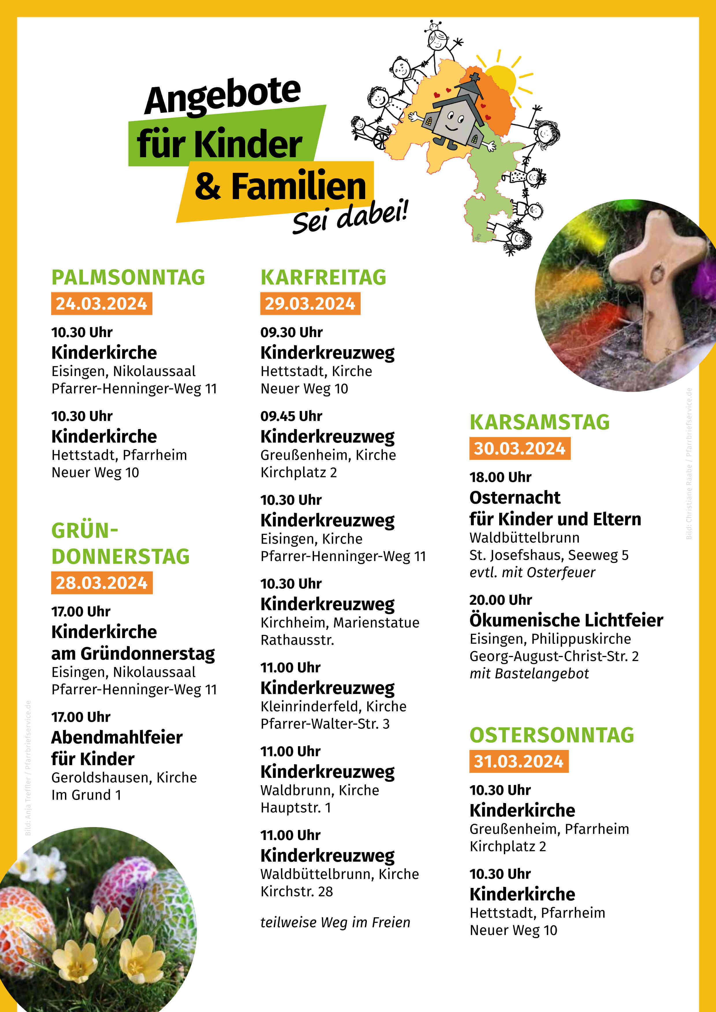 2024 Angebote fuer Kinder und Familien Palmsonntag bis Sommer 2024 Seite1