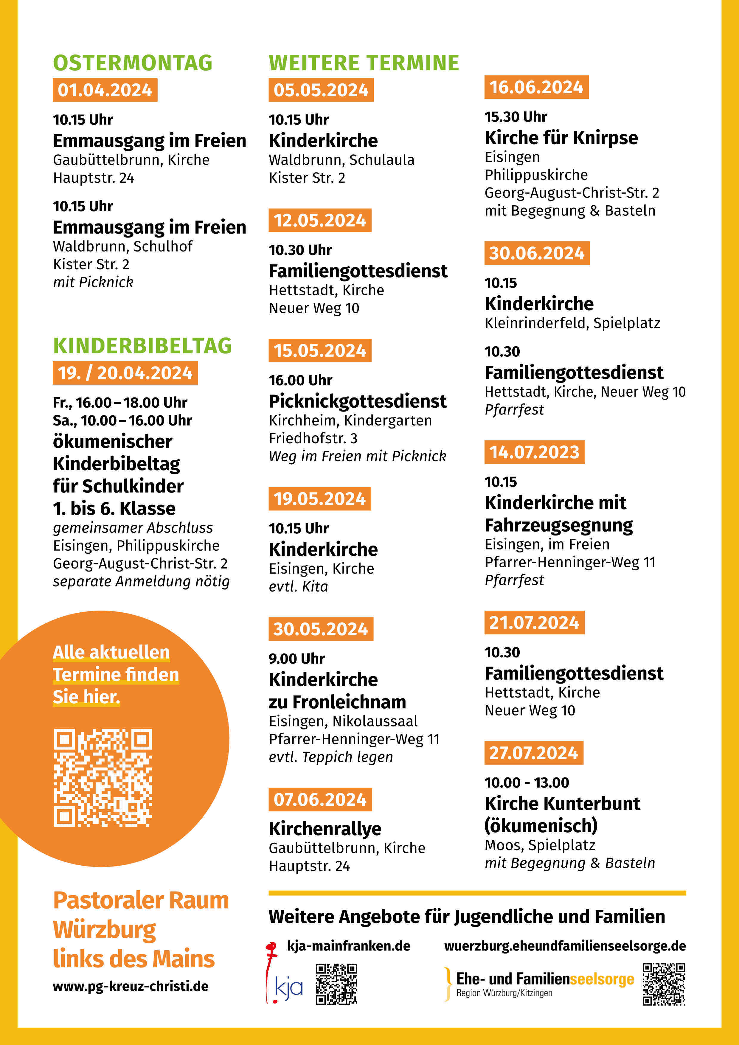 2024 Angebote fuer Kinder und Familien Palmsonntag bis Sommer 2024 Seite2